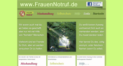 Desktop Screenshot of frauennotruf.de